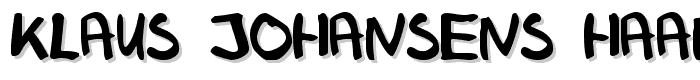 Klaus Johansens haandskrift font